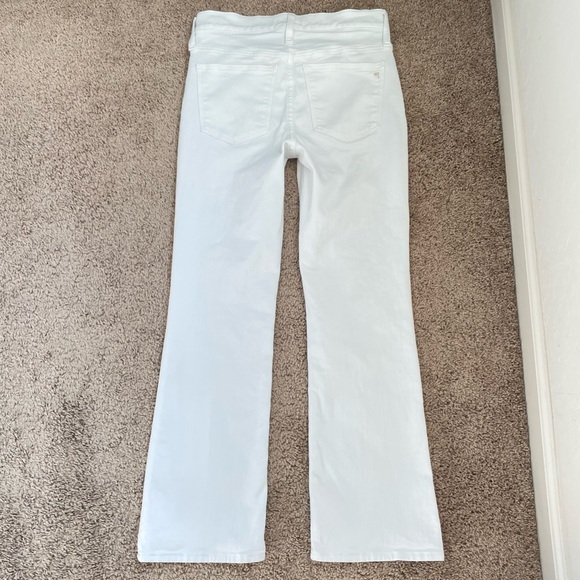 Madewell Mid-Rise Kick Out Crop Jeans in Pure White Style NI961 Size 25 - Picture 4 of 16